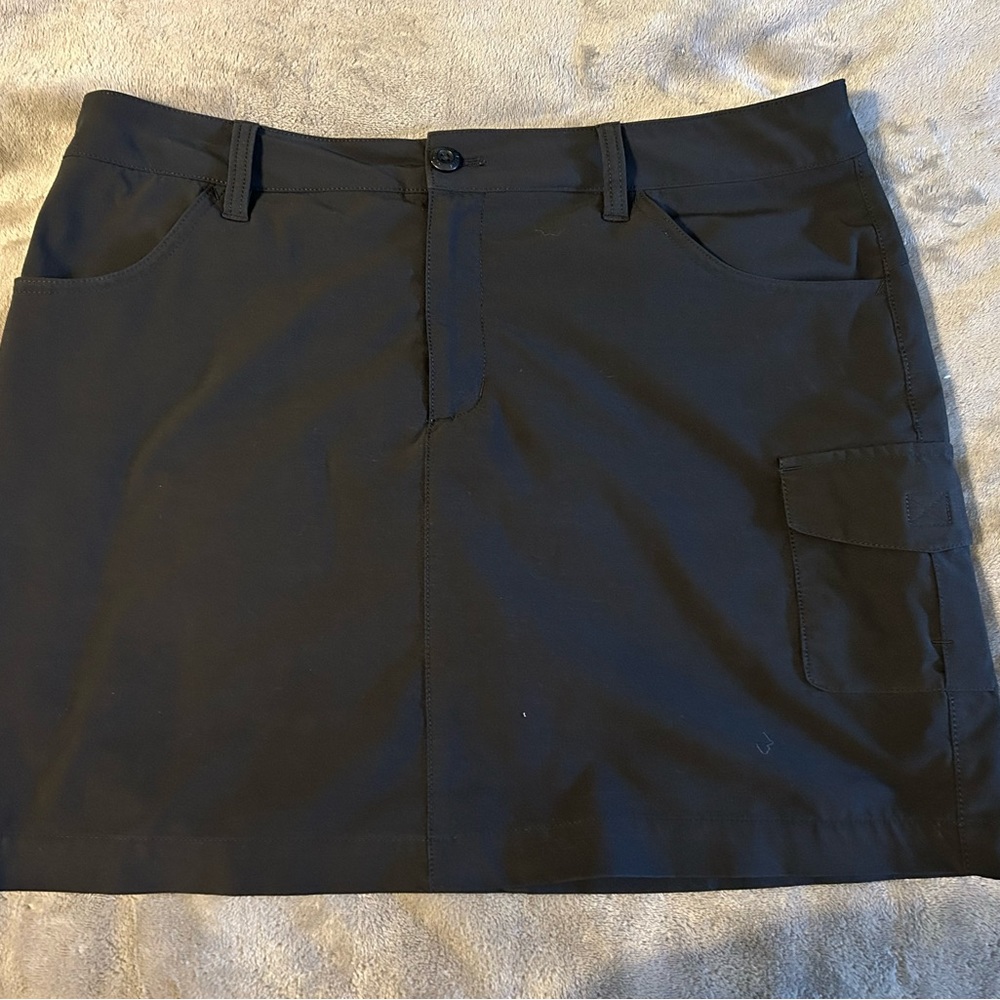 Black Cargo Skort